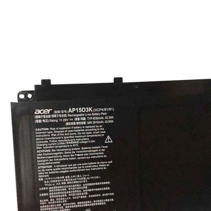 ACER 3ICP4/91/91 - AP1503K Original Laptop Notebook Battery - Image 2