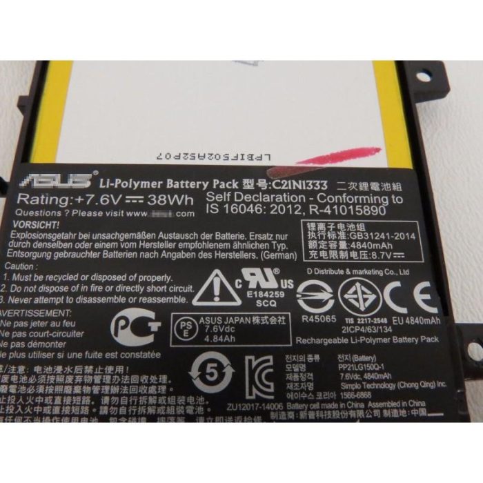ASUS 0B200-00860000 - C21N1333 Original Laptop Notebook Battery - Image 2
