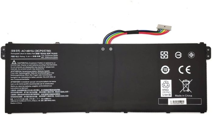 acer-AC14B18J-battery.jpg ACER 3ICP5/57/80 - AC14B18J Original Laptop Notebook Battery - Image 1
