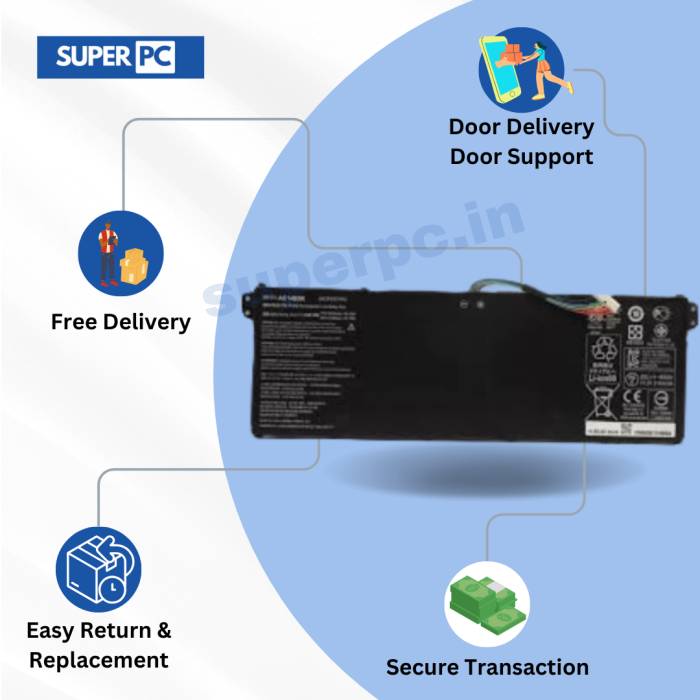 ACER AC14B3K - AC14B3K Original  Laptop Notebook Battery - Image 5
