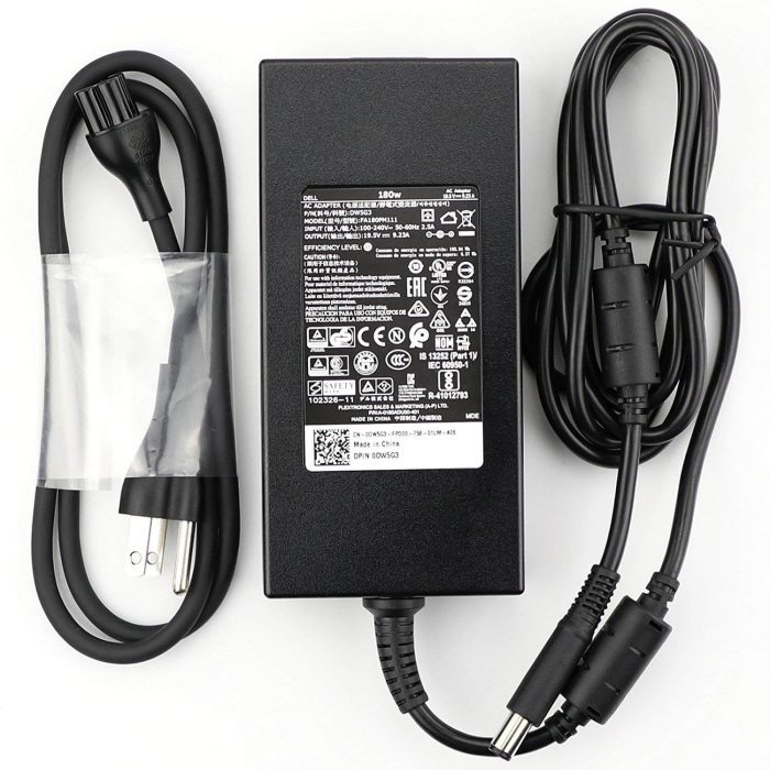 DELL 180W DP/N : 0WW4XY Original Laptop Charger - 19.5V 9.23A Genuine AC Power Adapter  ( 7.4 mm ) - Image 2