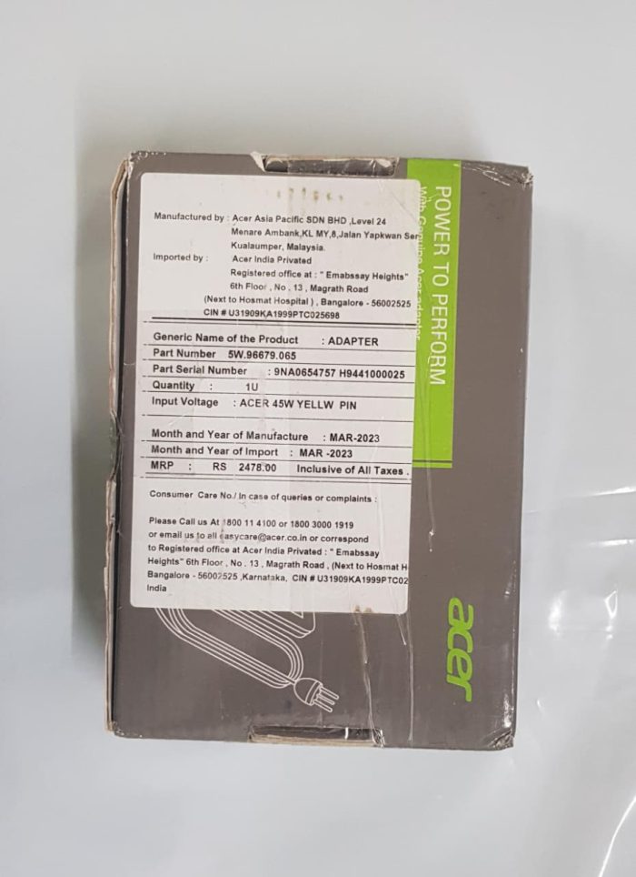 ACER 45W Model : ADP-45HE B 19V 2.37A Genuine Original Laptop Adapter Charger ( 1.7 mm ) - Image 3