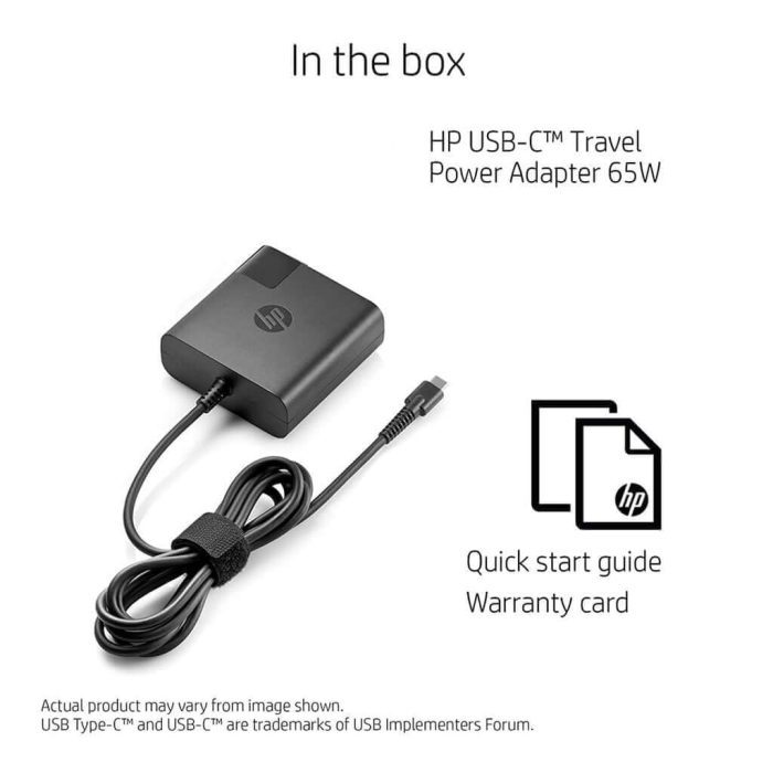 HP 65w Original Laptop Charger - 20V (3.0A -5.0A) Genuine AC Power Adapter ( USB Type C ) - Image 4