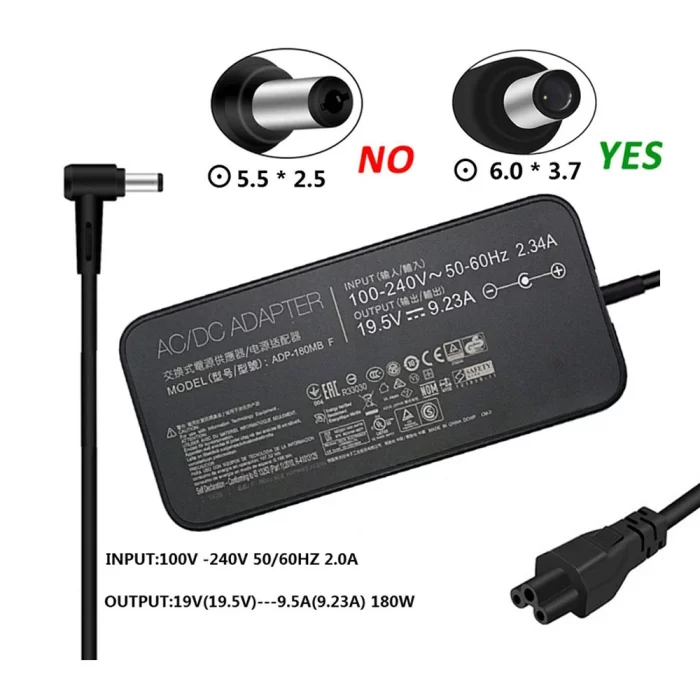 ASUS 200W MODEL : ADP-200JB D 20.0V 10.0A Genuine Original Laptop Adapter Charger ( 3.7 mm ) - Image 4