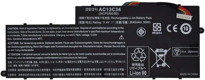 ACER AC13C34 - AC13C34 Original Laptop Notebook Battery - Image 1