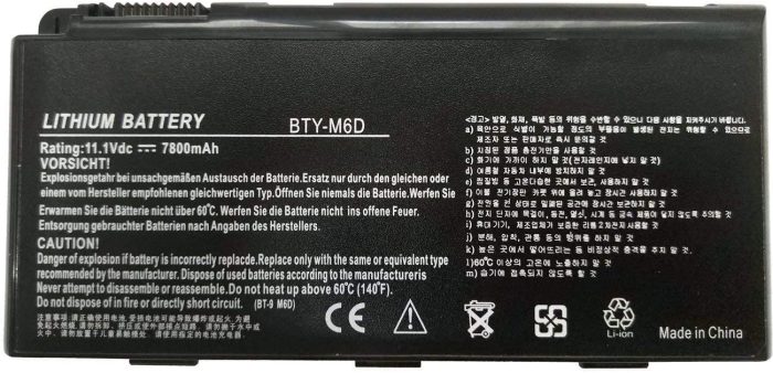 1 MSI BTY-M6D - BTY-M6D Original  Laptop Notebook Battery - Image 1
