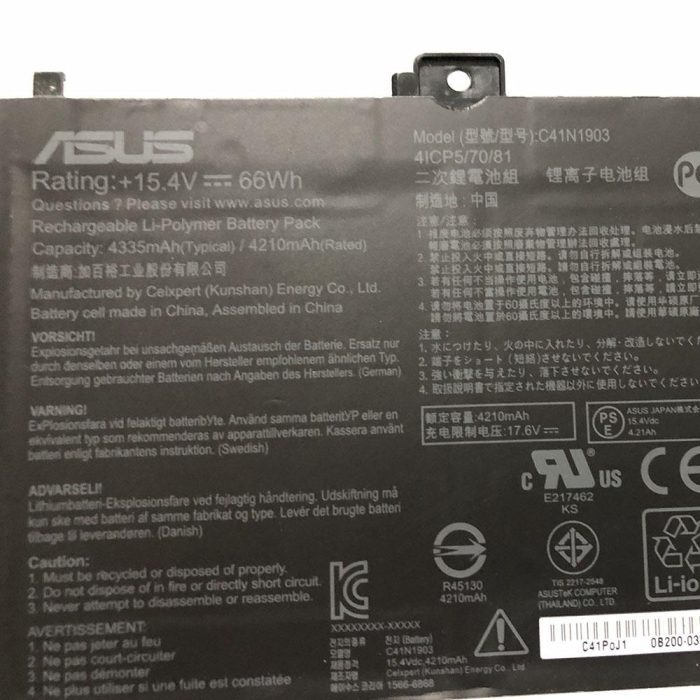 ASUS C41N1903 - C41N1903 Original Laptop Notebook Battery - Image 2