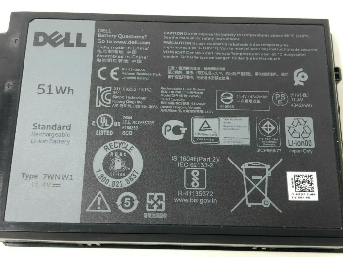 DELL 7WNW1 - 7WNW1 Original Laptop Notebook Battery - Image 3