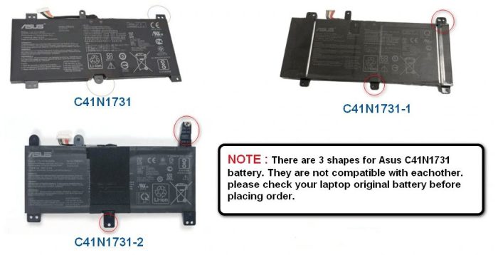 ASUS C41N1731-1  - C41N1731 Original  Laptop Notebook Battery - Image 2