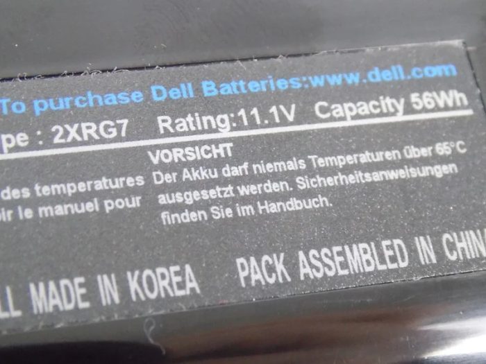 DELL Inspiron 1120 - 2XRG7 Original Laptop Notebook Battery - Image 2