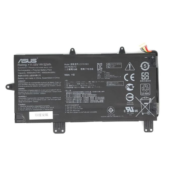 ASUS 3ICP6/60/72 - C31N1803 Orignal Laptop Notebook Battery - Image 4
