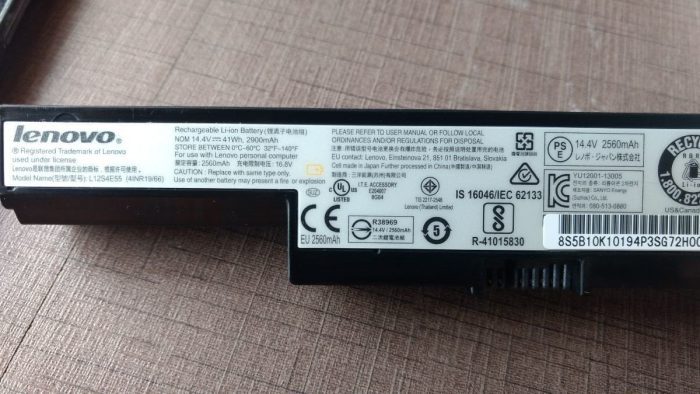 LENOVO E40-80 ( 80ER )  - L12S4E55 Original Laptop Notebook Battery - Image 2