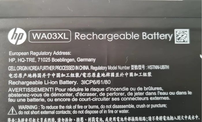 HP WA03XL - WA03XL Original Laptop Notebook Battery - Image 2