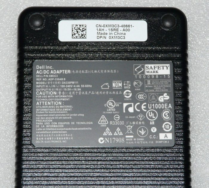 DELL 330W Model : 0J211H 19.5V 16.9A Genuine Original Laptop Adapter Charger ( 7.4 mm ) - Image 3