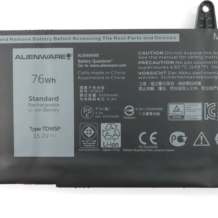 DELL 4RRR3 TDW5P Original Laptop Notebook Battery - Image 2