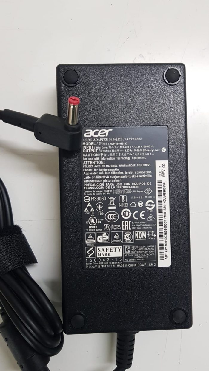 ACER 180W Model : ADP-180MB K 19.5V 9.23A Genuine Original Laptop Adapter Charger ( 1.7 mm ) - Image 2