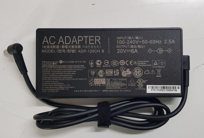 ASUS 120W Model : ADP-120CH B 20V 6A Genuine Original Laptop Adapter Charger ( 2.5 mm ) - Image 1