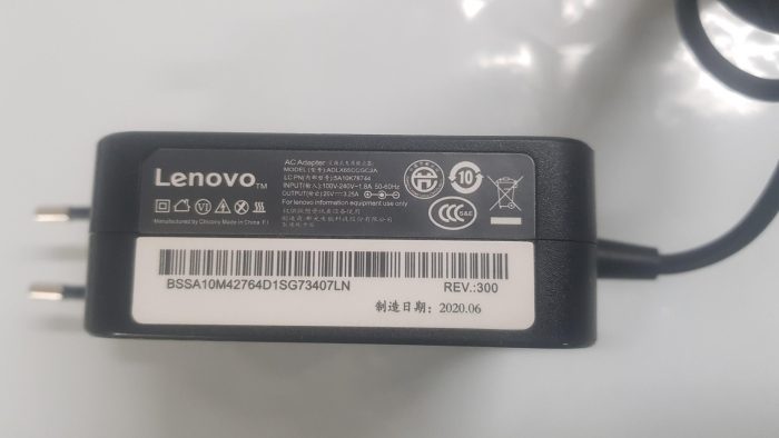 LENOVO 65W Model : ADLX65CCGC2A Original Laptop Square Charger - 20V 3.25A Genuine AC Power Adapter ( 2.5 mm ) - Image 4