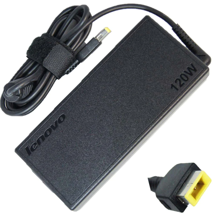 Lenovo Desk Pro Adapter - SA10J20152 -  ADP-120TH 20V 6A Genuine Original Laptop Adapter Charger (SQUARE USB TIP) - Image 2