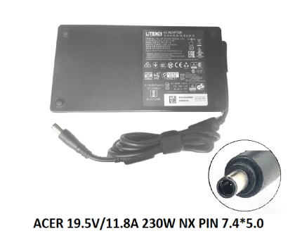 ACER 230W 19.5V 11.8A Genuine Original Laptop Adapter Charger (7.4 mm)