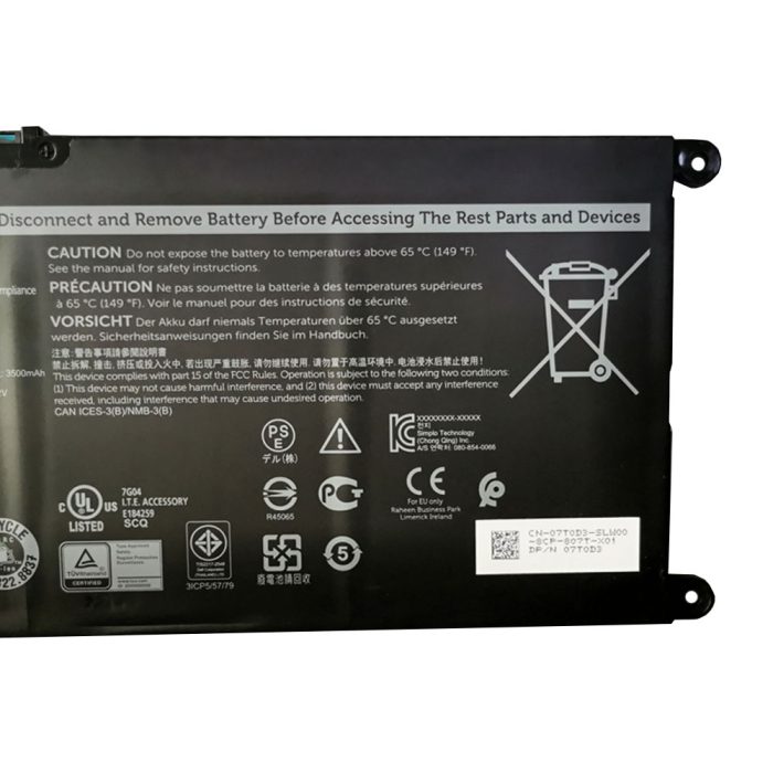 DELL 7T0D3 - JPFMR Original Laptop Notebook Battery - Image 4