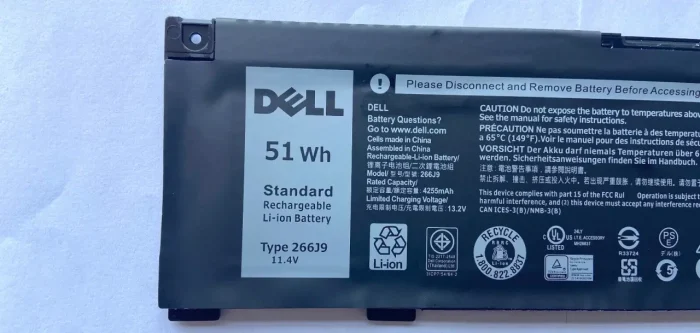 DELL G3 15 3590-JPH54 - 266J9 Original Laptop Notebook Battery - Image 4