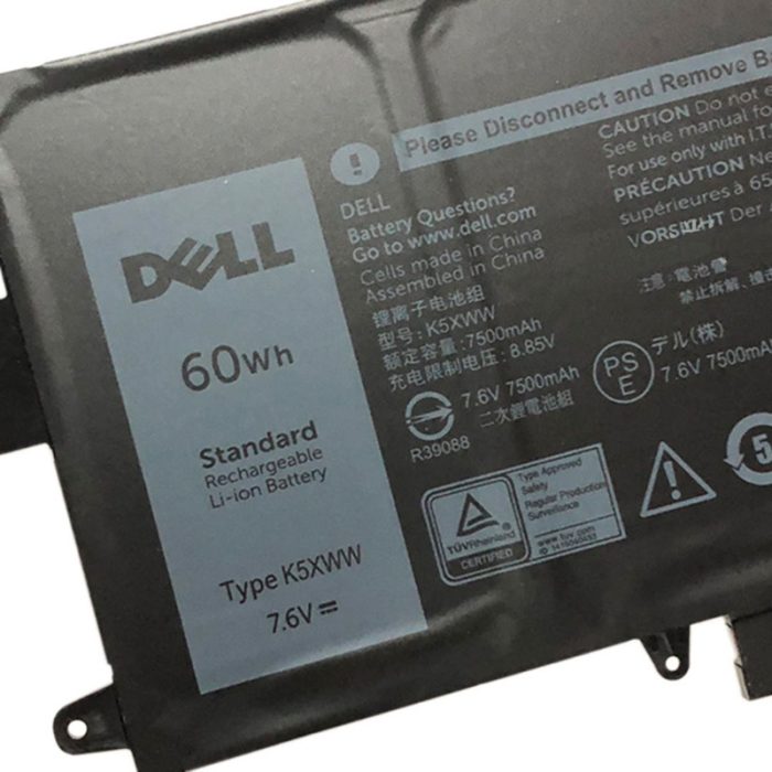 DELL 0725KY - K5XWW Original Laptop Notebook Battery - Image 3