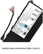 MSI GS65 8RF-037US Stealth Thin - BTY-M6L Genuine Original Laptop Notebook Battery - Image 2