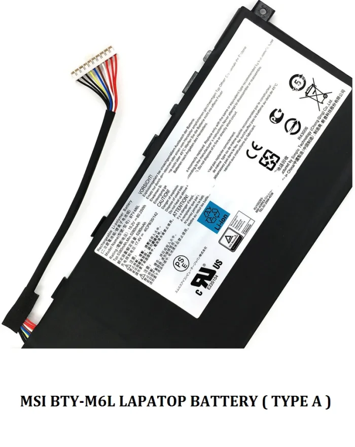MSI GS65 8RF-037US Stealth Thin - BTY-M6L Genuine Original Laptop Notebook Battery - Image 2