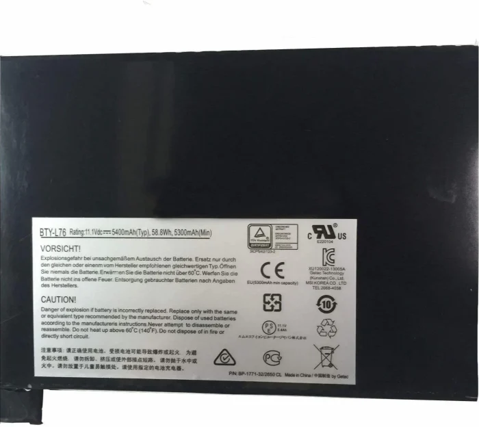 MSI S6-1070-77X - BTY-L78 Genuine Original Laptop Notebook Battery - Image 4