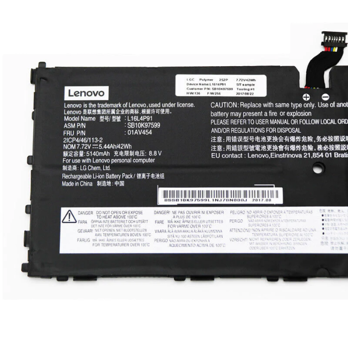 LENOVO ThinkPad X1 Tablet 20KJ001FCA - L16L4P91 Original Laptop Notebook Battery - Image 2