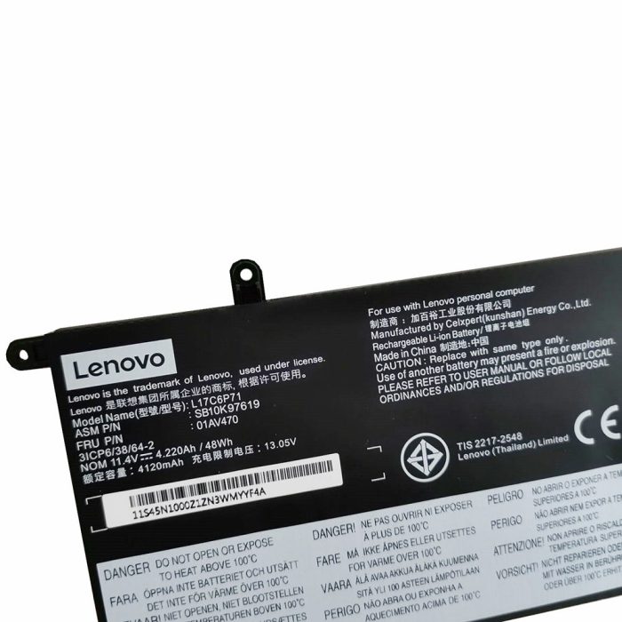 LENOVO 01AV470 - L17C6P71 Original Laptop Notebook Battery - Image 2