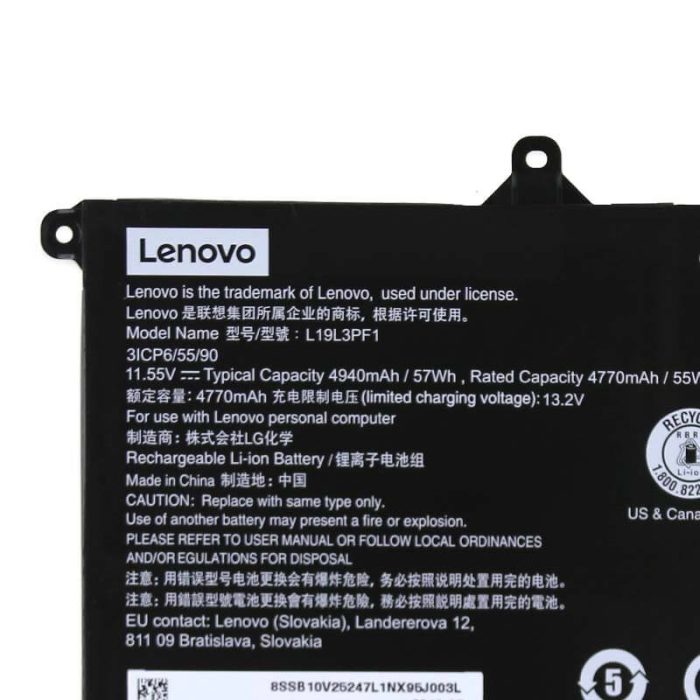 LENOVO 5B10V25238 - L19M3PF9 Original Laptop Notebook Battery - Image 3