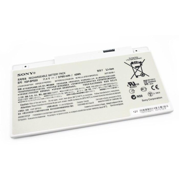 SONY VAIO SVT 14116PNS - VGP-BPS33 Genuine Original Laptop Notebook Battery - Image 3