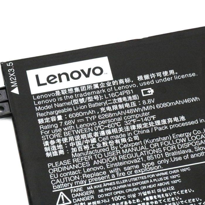 LENOVO 2ICP4/43/110-2 - L16C4PB1 Original Laptop Notebook Battery - Image 3