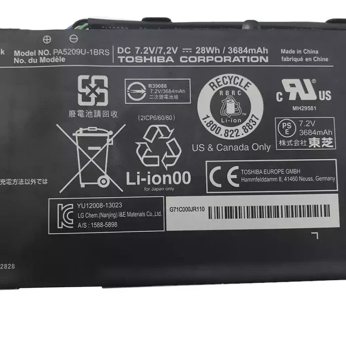 TOSHIBA PA5209U-1BRS - PA5209U-1BRS Original Laptop Notebook Battery - Image 3