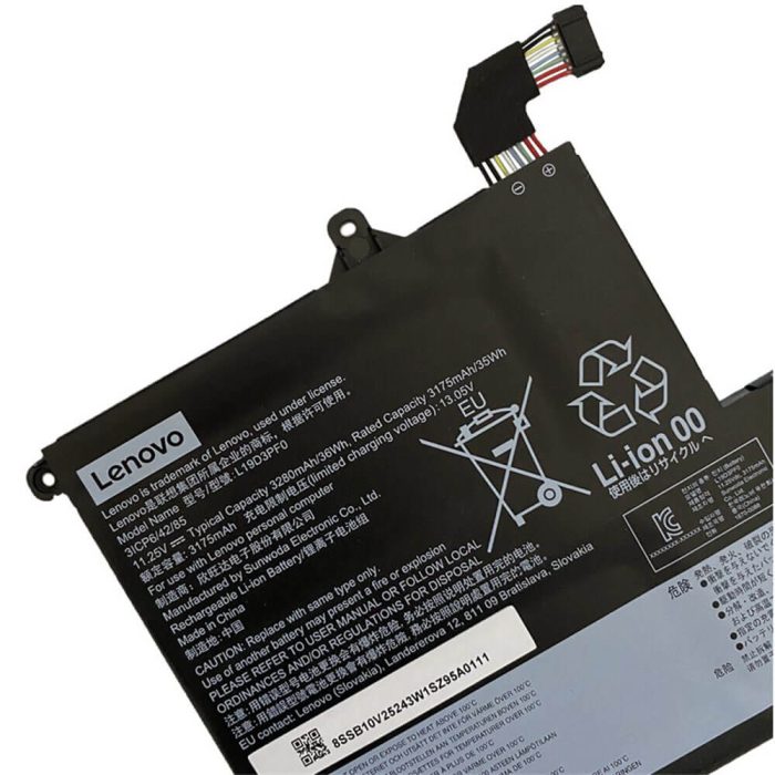 LENOVO  ThinkBook 14 20RV000ACD - L19M3PF1 Original Laptop Notebook Battery - Image 4