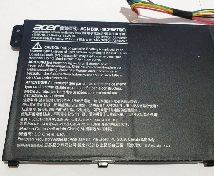 GENUINE-ACER-PREDATOR-HELIOS-300-PH315-51-BATTERY-152-V-57-2048x2048-1.jpg ACER 5 Pro A517-51GP-58ZC - AC14B8K Original Laptop Notebook Battery - Image 2