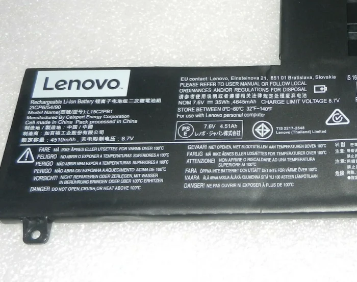 LENOVO L15C2PB1 - L15C2PB1 Original Laptop Notebook Battery - Image 2