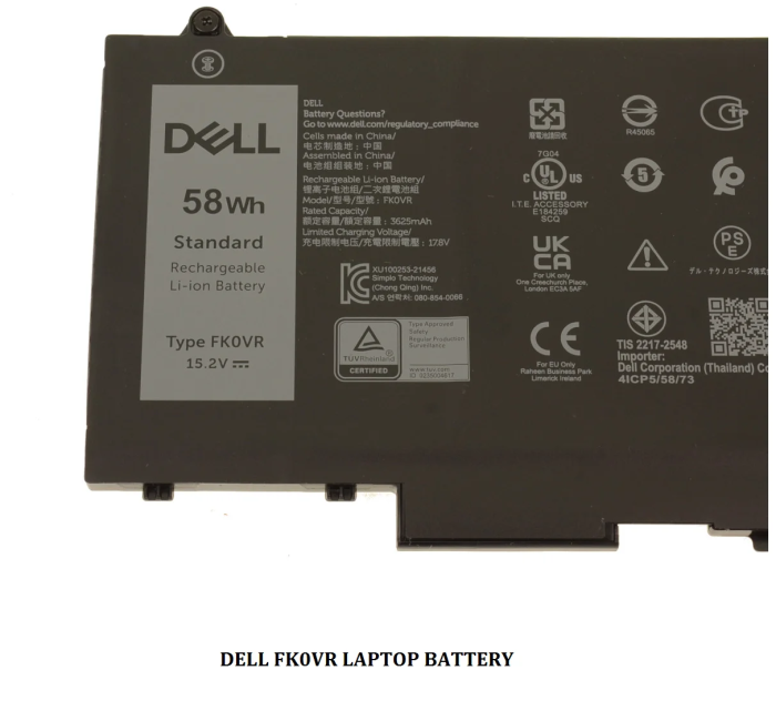 DELL FK0VR - FK0VR Genuine Original Laptop Notebook Battery - Image 3