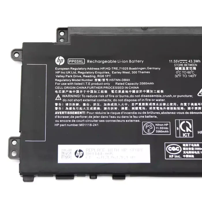 HP PP03XL - PP03XL Original Laptop Notebook Battery - Image 3