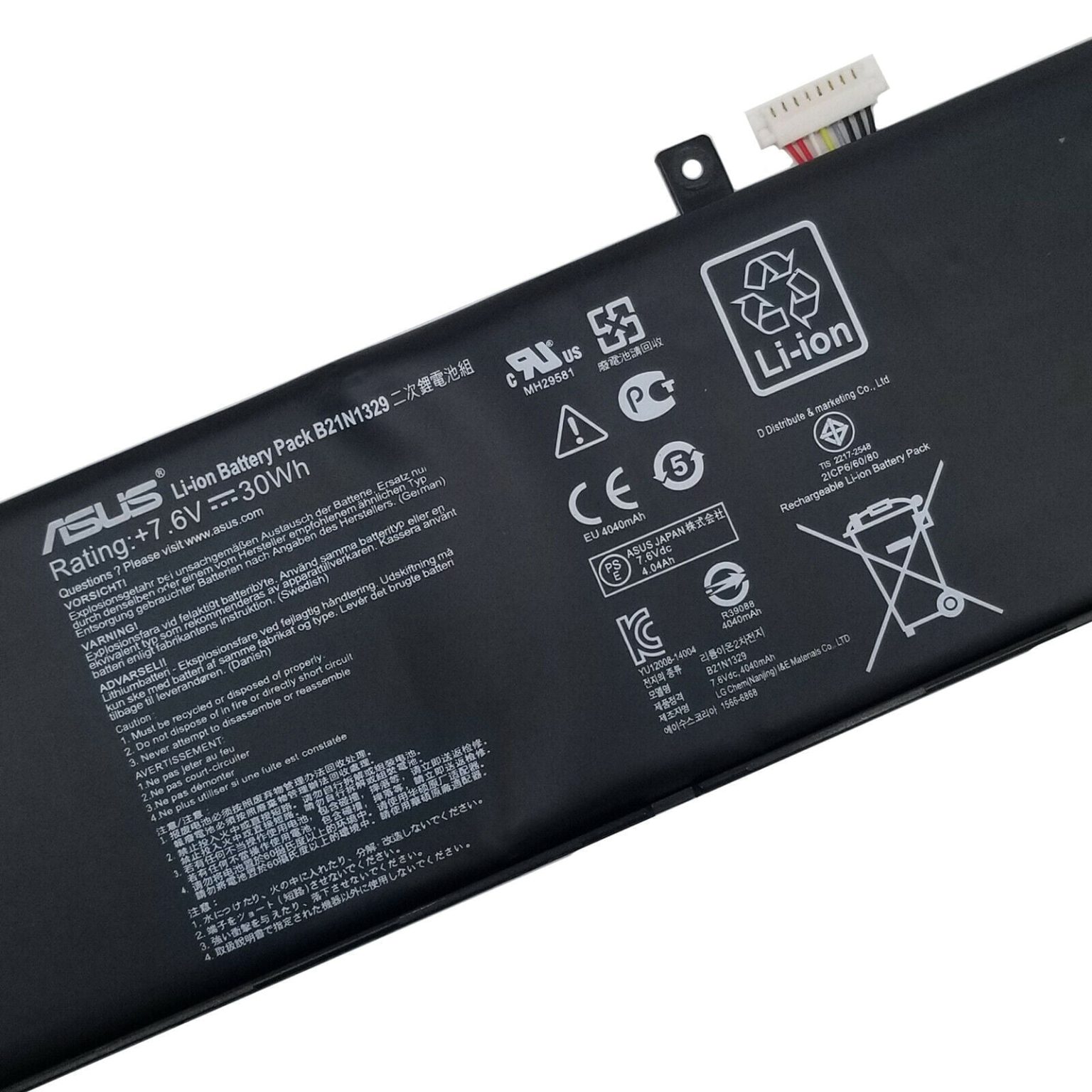 ASUS X453MA-WX203H - B21N1329 Original Laptop Notebook Battery - Image 2