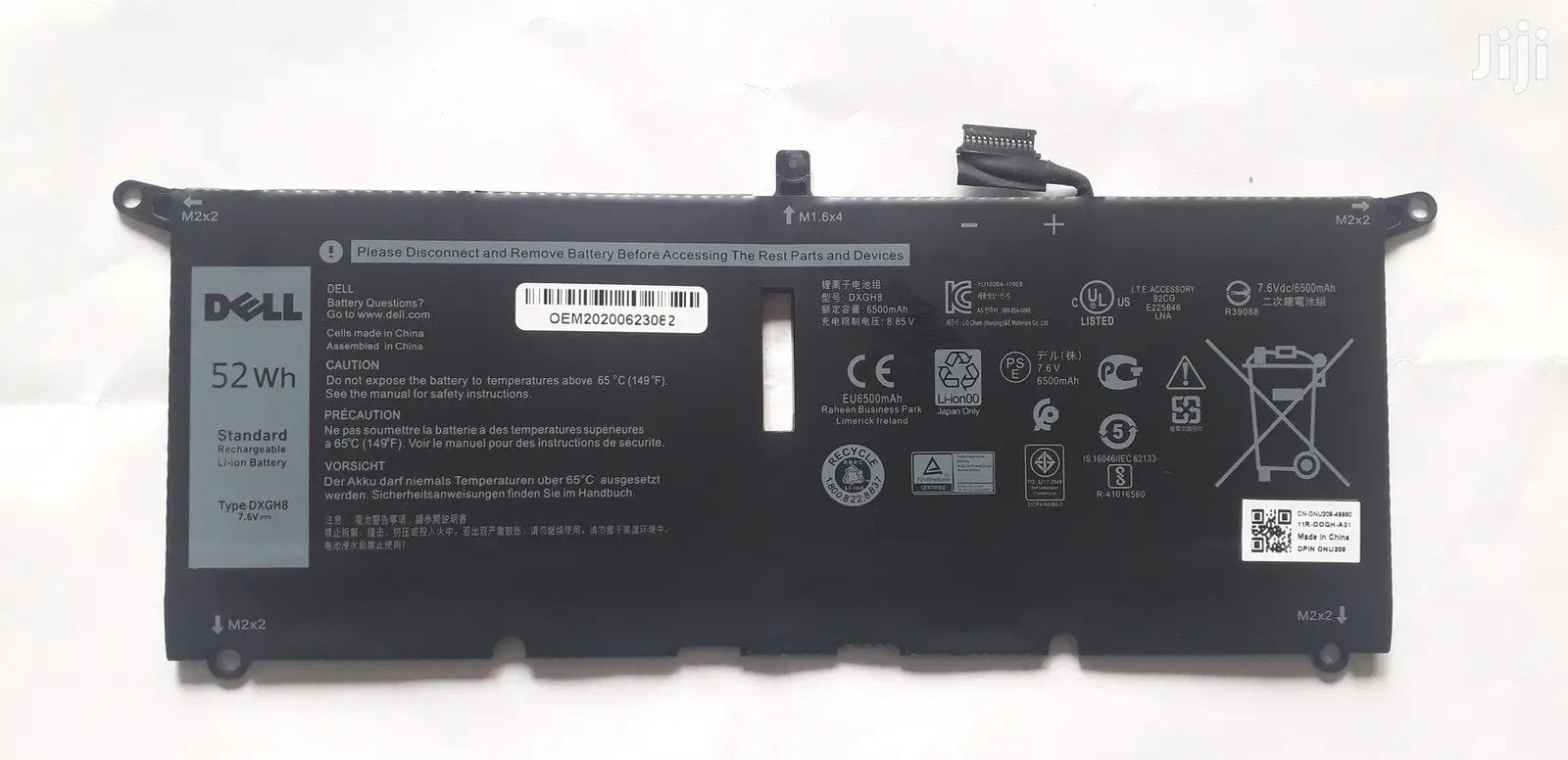 1-6-1.jpg DELL Vostro 5390 - DXGH8 Genuine Original Laptop Notebook Battery - Image 1