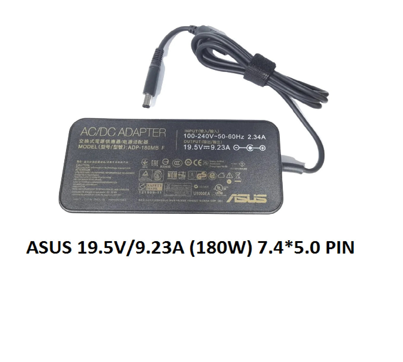 1-7.jpg ASUS Laptop Charger 180W 19.5V 9.23A Original Adapter (7.4 mm x 5.0 mm) (1 Yr Warranty) (Power Cord Included) - Image 1