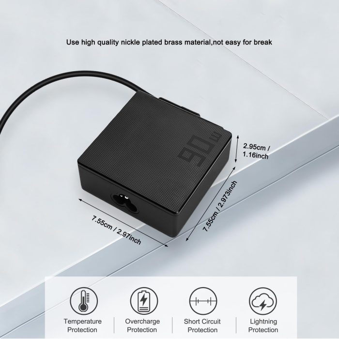 ASUS Laptop Charger 90W 20V 4.5A Original Adapter (Type-C) (1 Yr Warranty) (Power Cord Included) Model : ADP-90RE B - Image 4