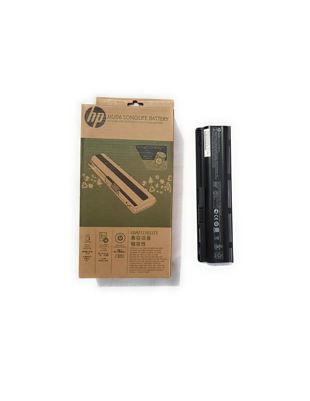 hp-593553-001-6-cell-mu06-original-laptop-notebook-battery.jpg HP 586006-122 - 6 Cell MU06 Original Laptop Notebook Battery - Image 1