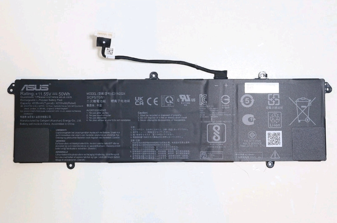 rn-image_picker_lib_temp_037c0e1e-295f-404b-ba47-884895252a31.jpg ASUS C31N2024 - C31N2024 Original Laptop Notebook Battery (1 Yr Warranty) - Image 1