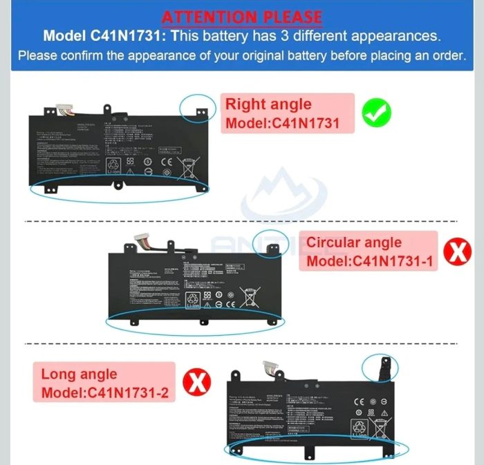 ASUS C41POJ5 - C41N1731 Original Laptop Notebook Battery (1 Yr Warranty) - Image 8