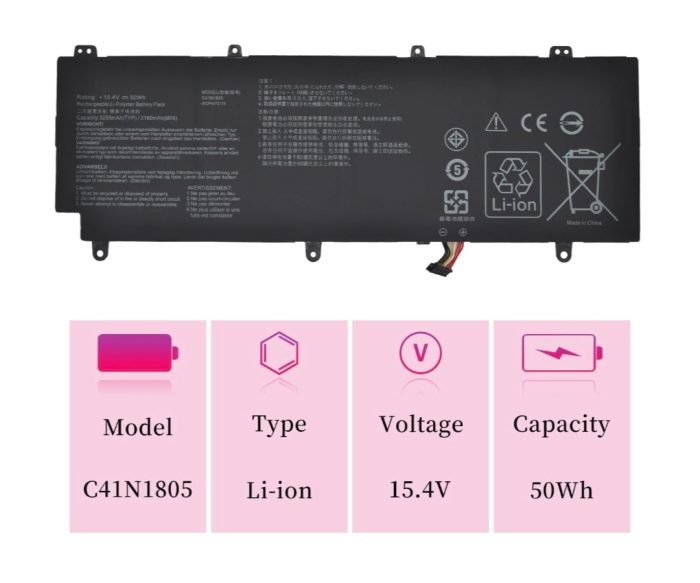 ASUS ROG Zephyrus S GX531GXR - C41N1805 Original Laptop Notebook Battery (1 Yr Warranty) - Image 9
