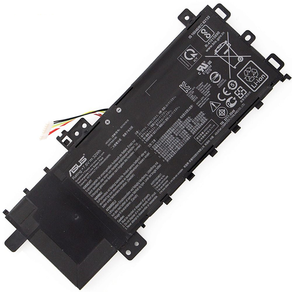rn-image_picker_lib_temp_04e8462a-024e-4ab5-9596-fef89285be36.jpg ASUS B21N1818 - B21N1818 Original Laptop Notebook Battery (1 Yr Warranty) - Image 1